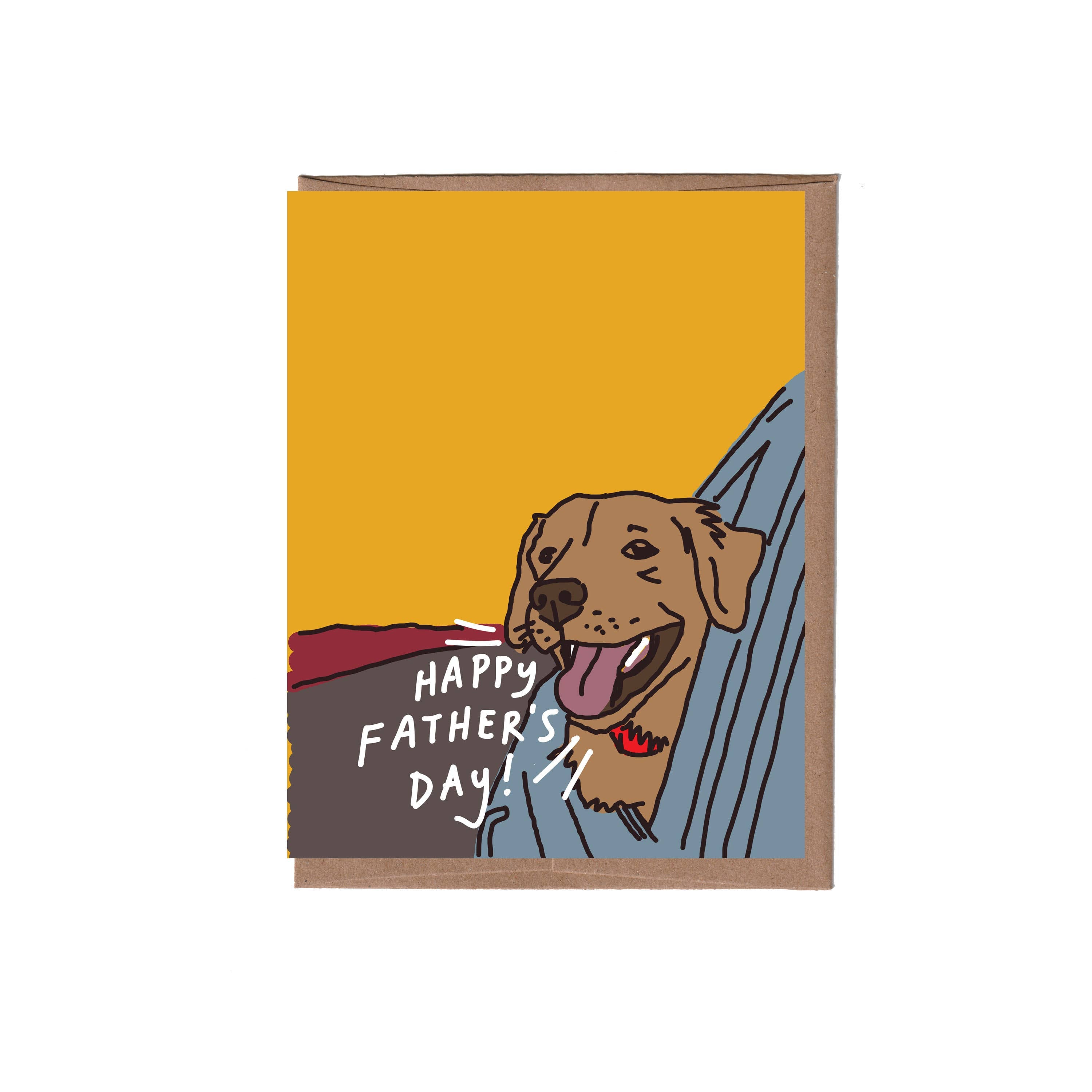 Dog in Window Father's Day Card