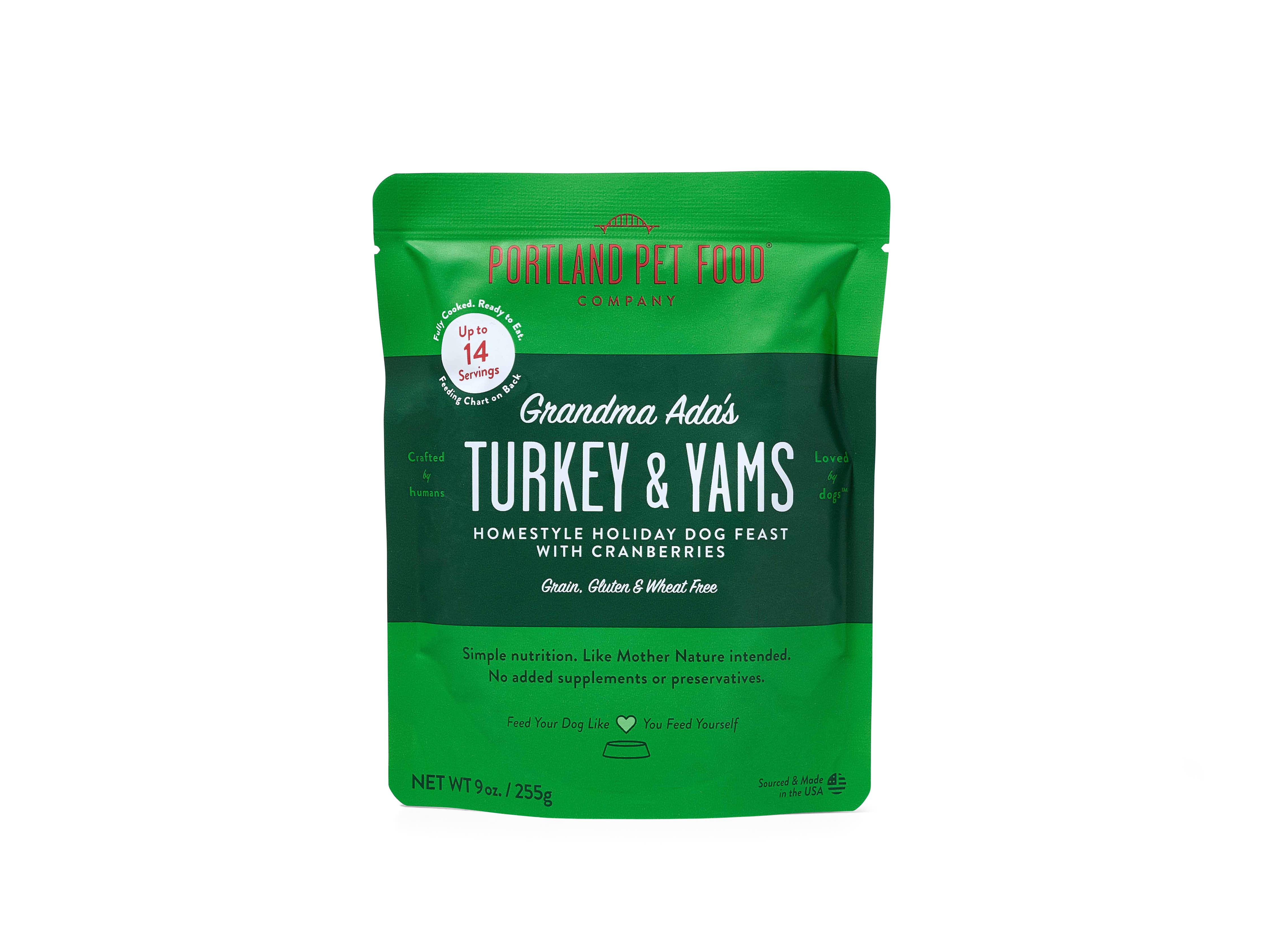 Grandma Ada's Turkey & Yams Human Grade Fresh Pouch