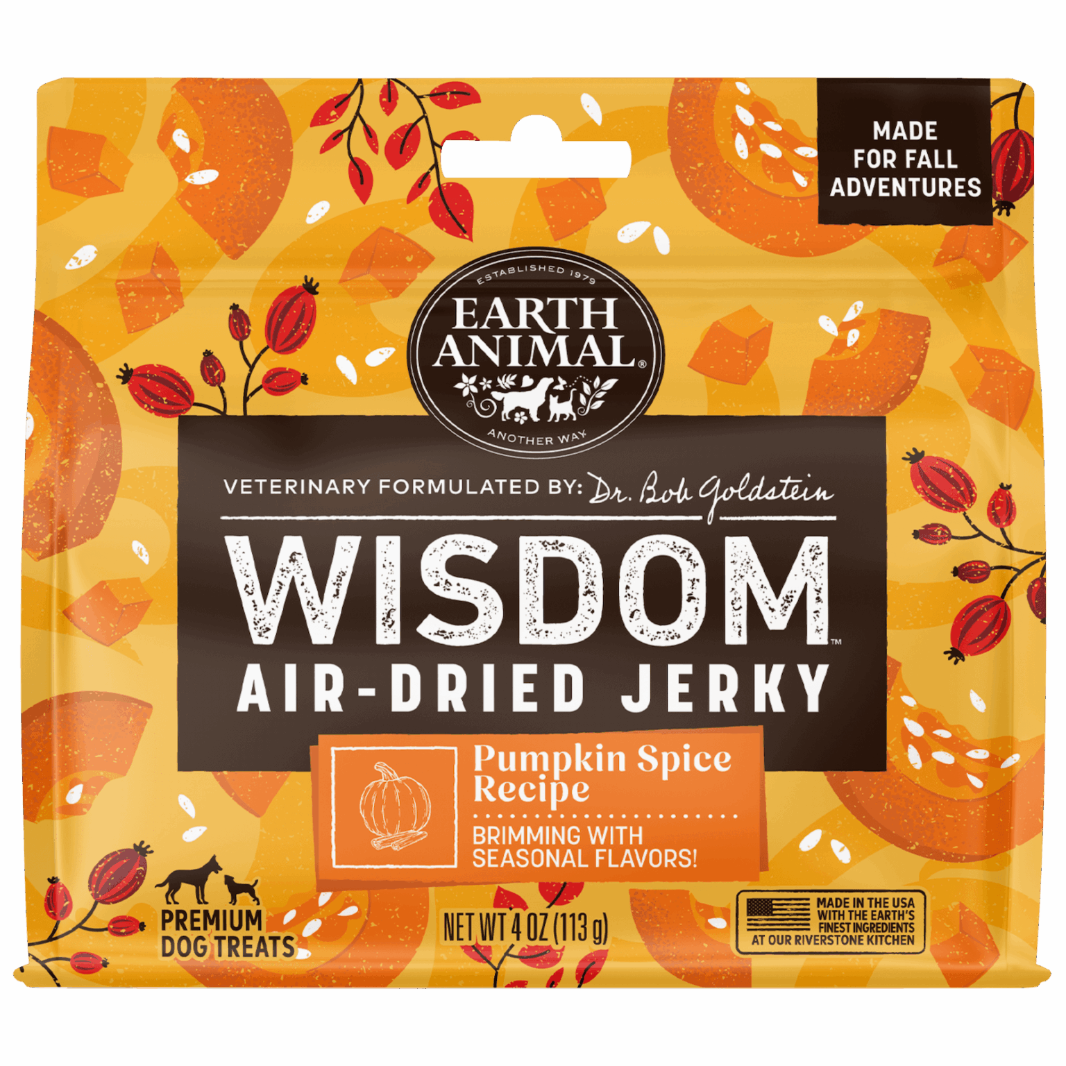 Wisdom™ Air-Dried Seasonal Collection Pumpkin Spice Jerky Treats