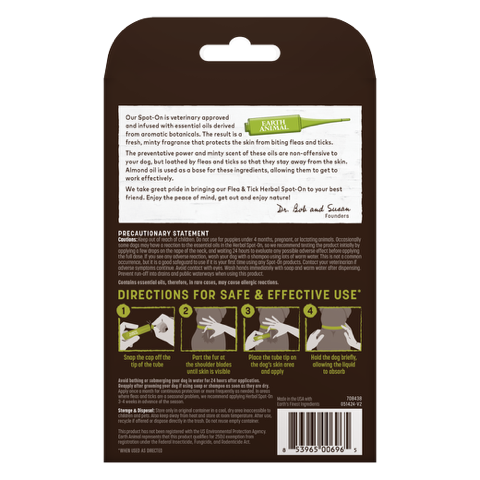 Apothecary Natural Flea & Tick Herbal Spot-On for Dogs & Puppies