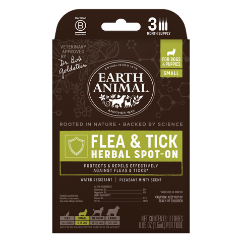 Apothecary Natural Flea & Tick Herbal Spot-On for Dogs & Puppies
