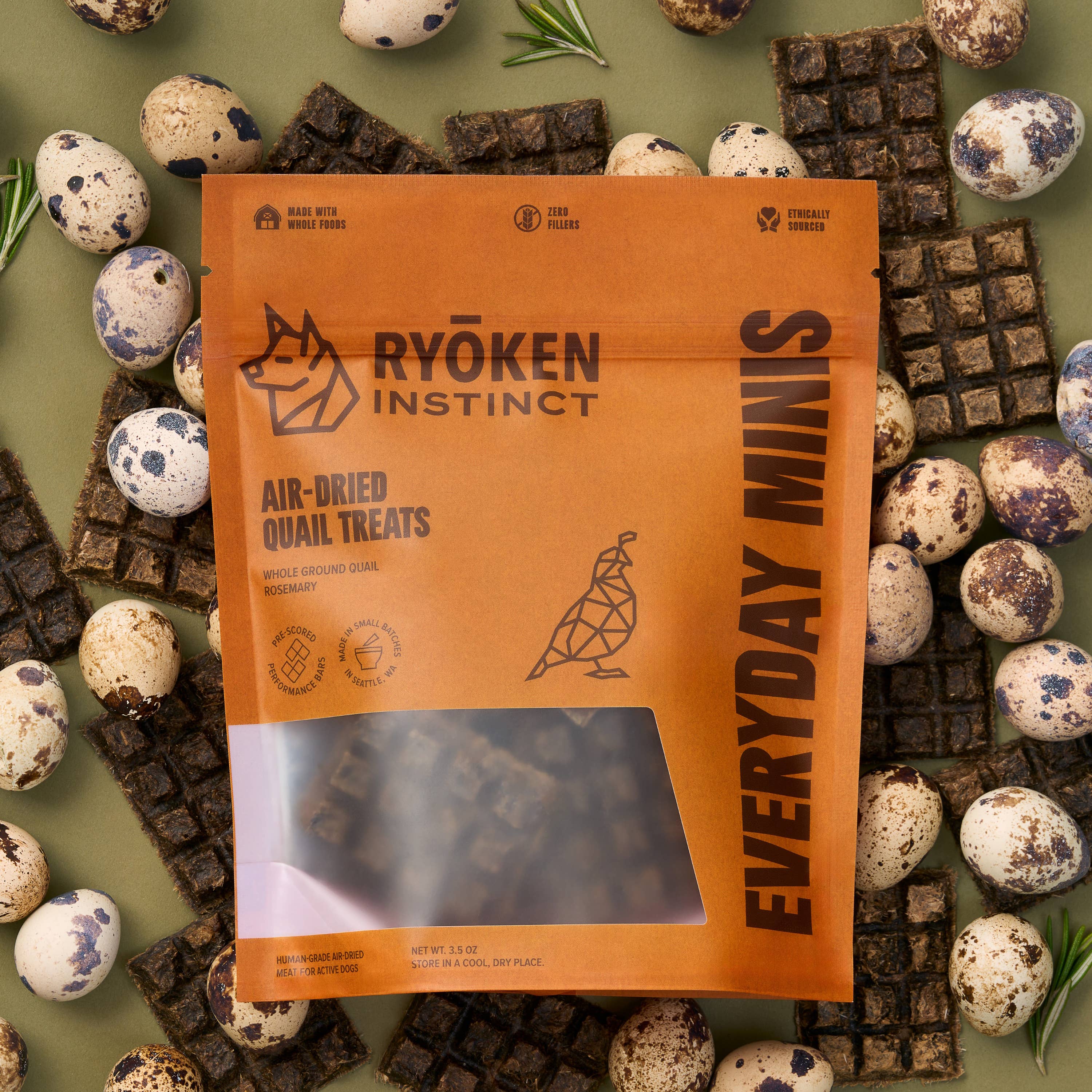 Quail Mini Training Treats for Dogs - Low-Calorie & Tasty