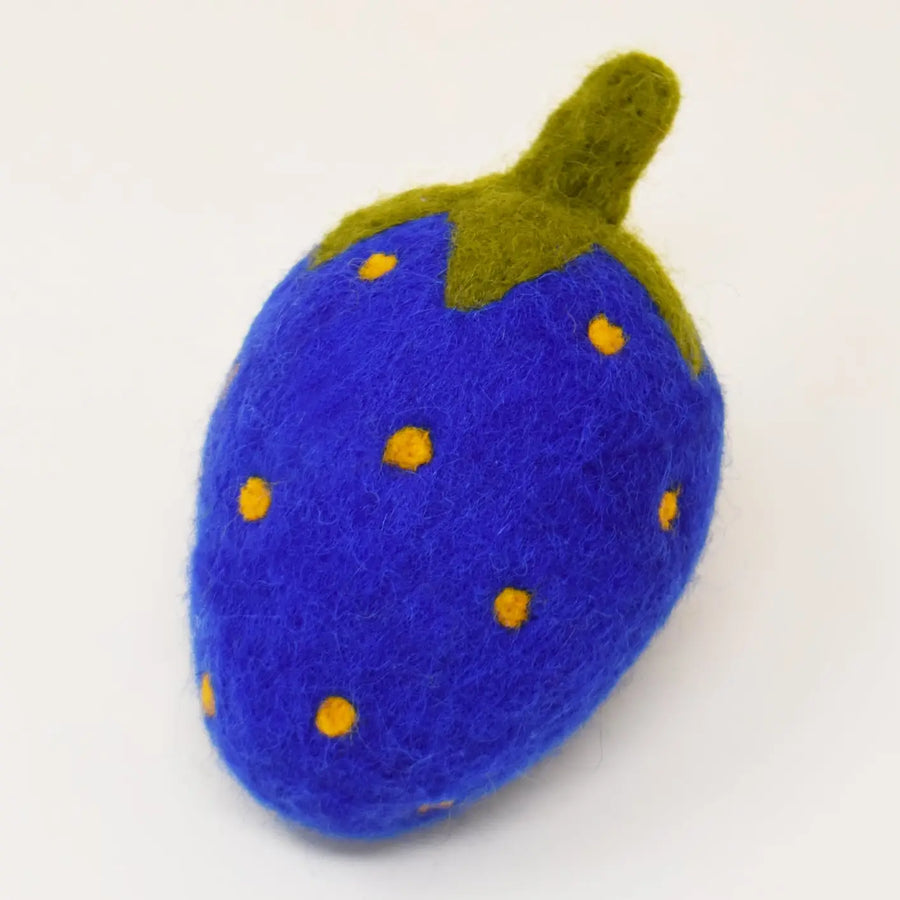 Strawberry Wool Dog Toy