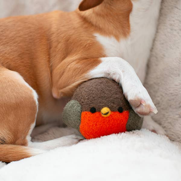 Wool Robin Beastball Dog Toy