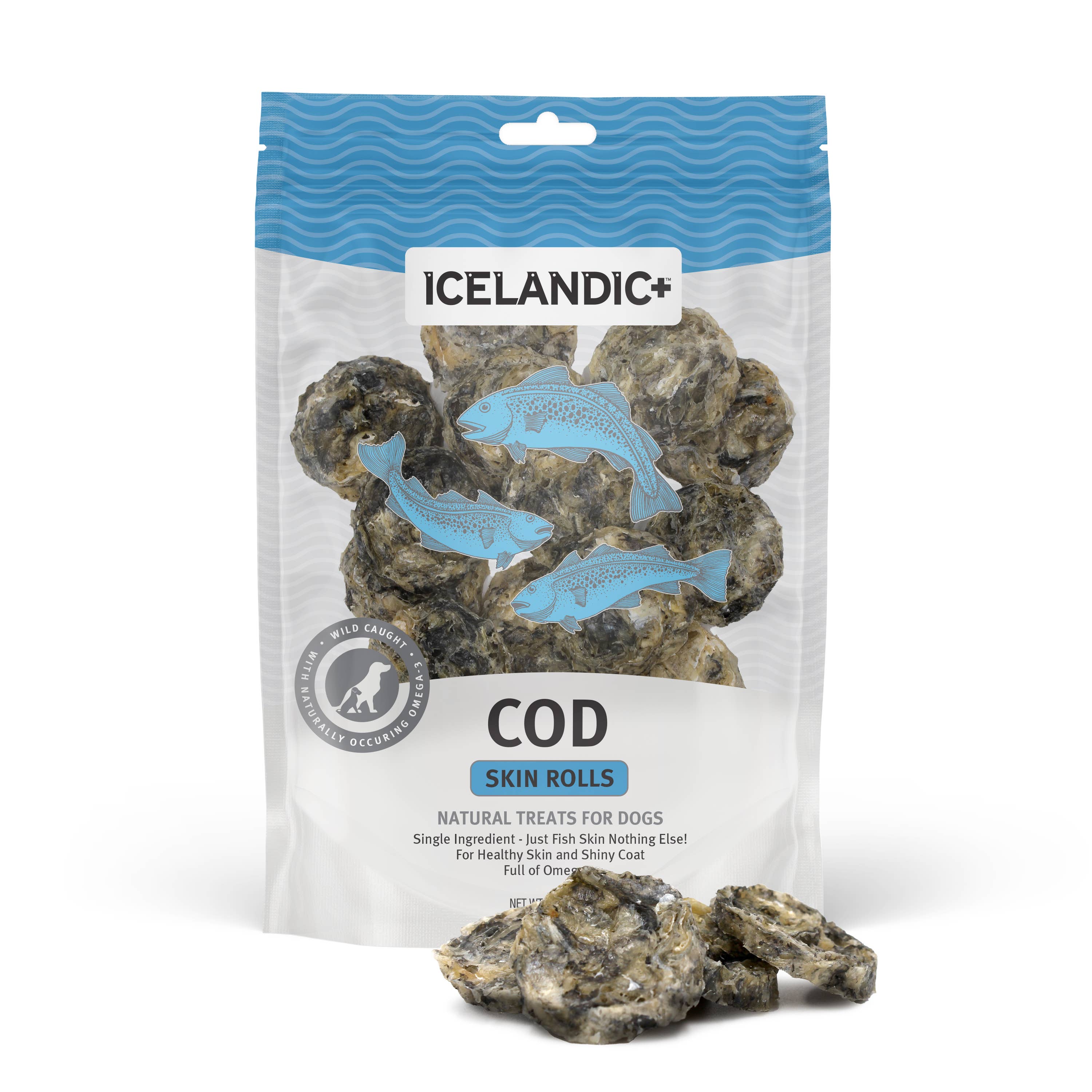 Cod Skin Rolls Dog Treats