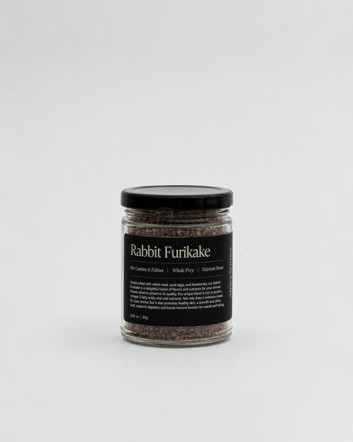 Amica Science Rabbit Furikake, 2.82oz / 85g glass jar