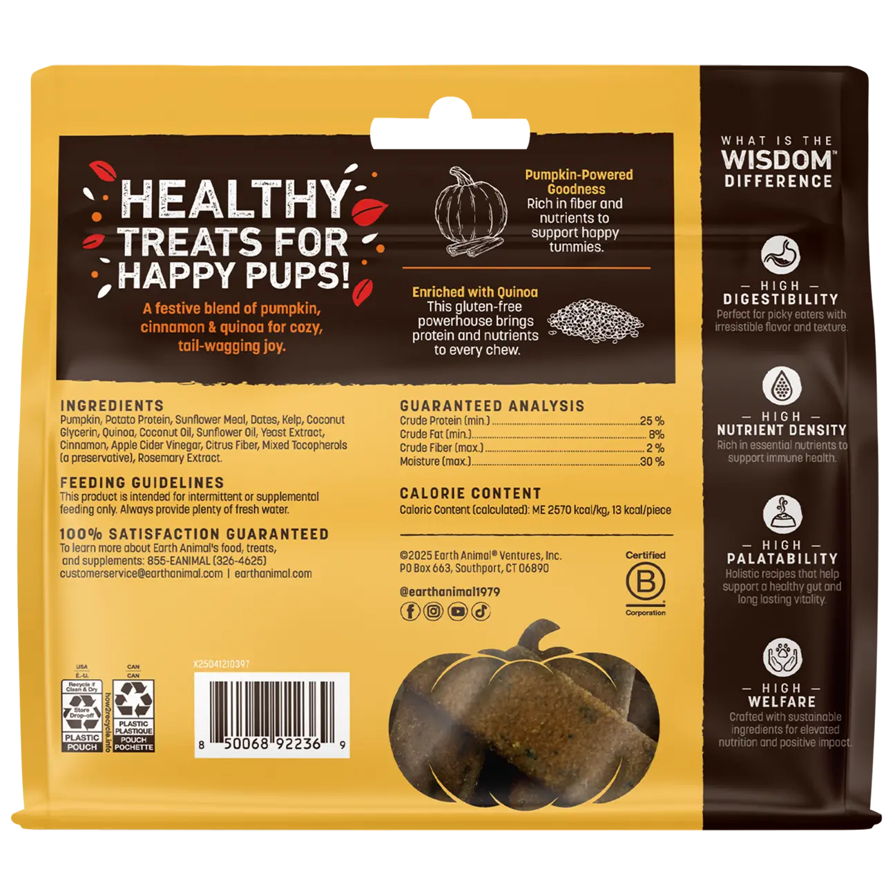 Wisdom™ Air-Dried Seasonal Collection Pumpkin Spice Jerky Treats