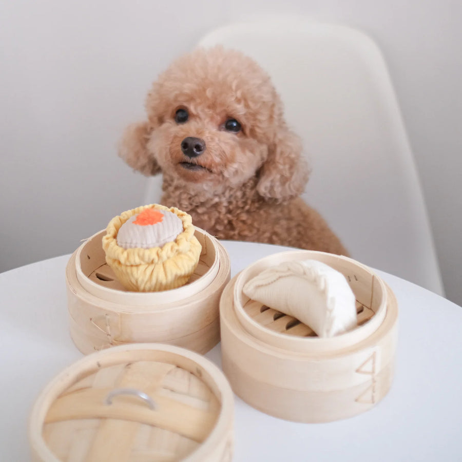 Dim Sum Pop Dog Toy