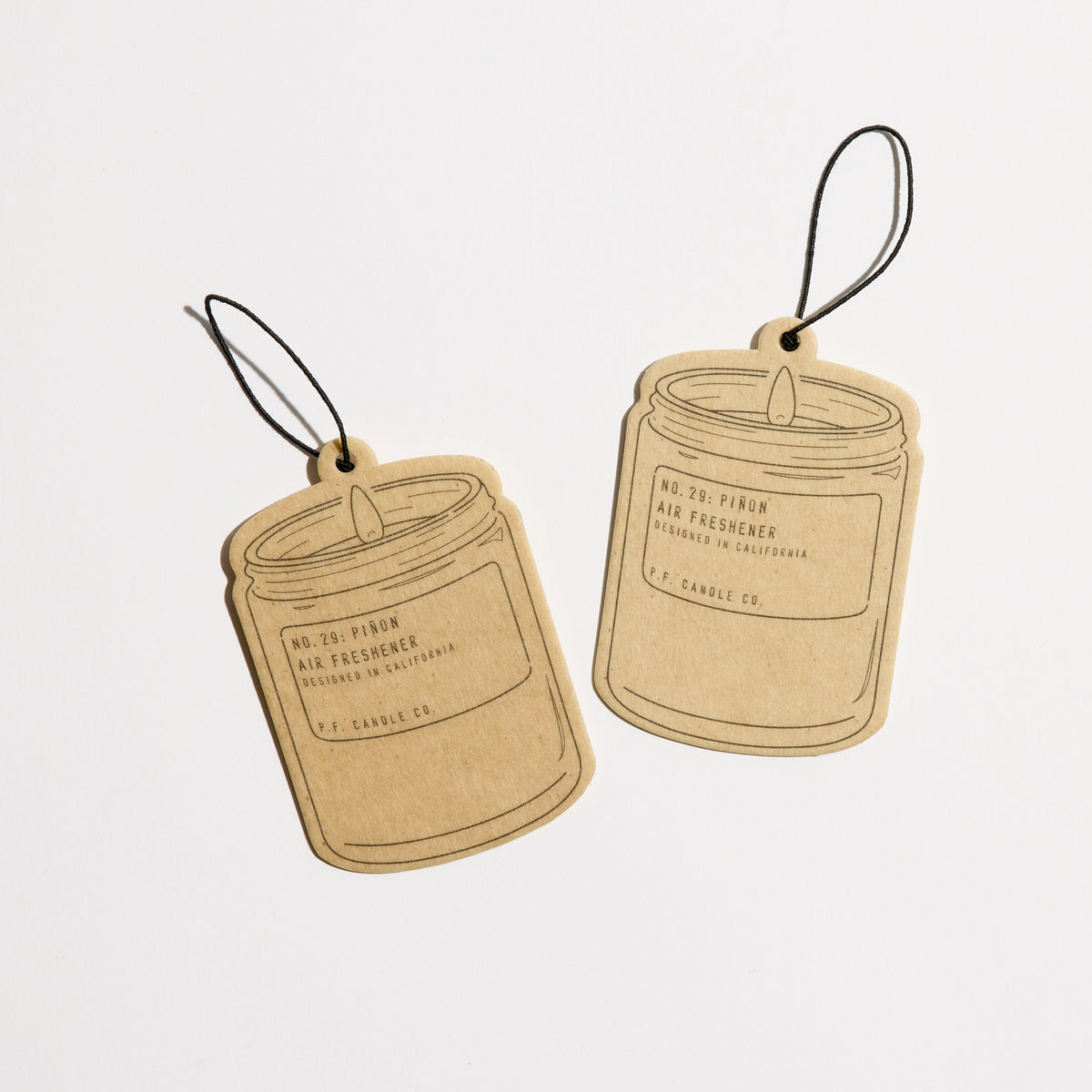 P.F. Candle Co. Air Freshener 2-Pack in Piñon, two hanging air fresheners
