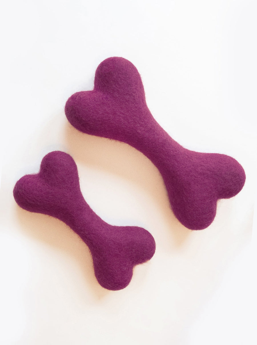 Classic Woolbone Dog Toy - Mulberry