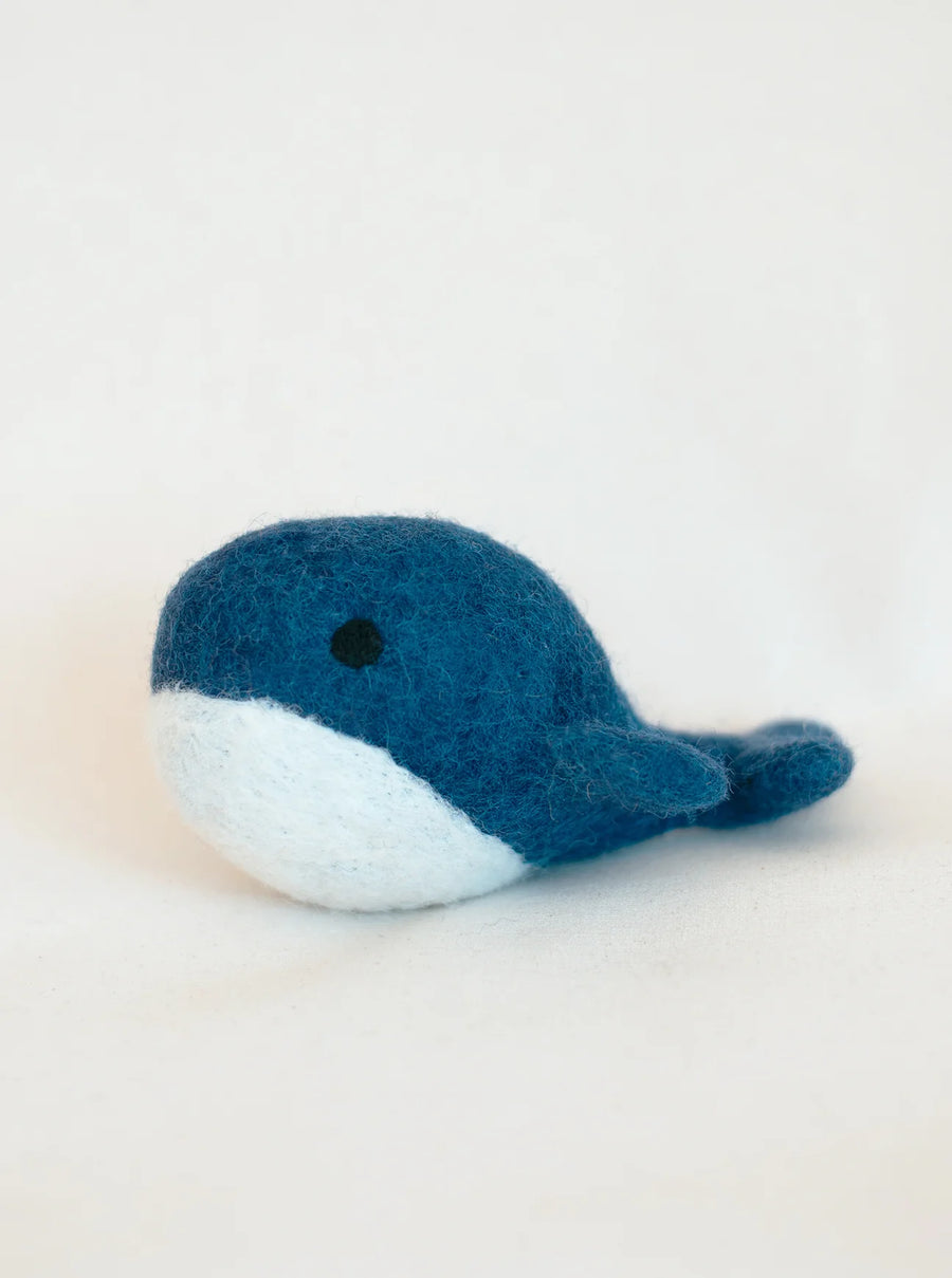 Wool Whale Dog Toy