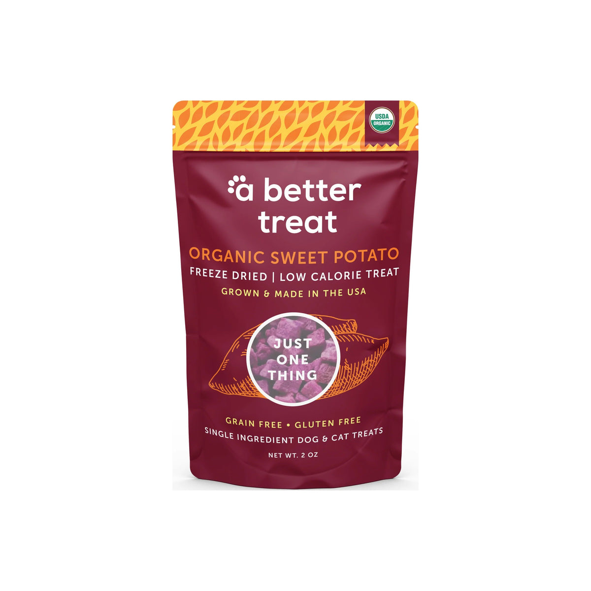 Freeze Dried Raw Organic Purple Sweet Potato Dog and Cat Treats