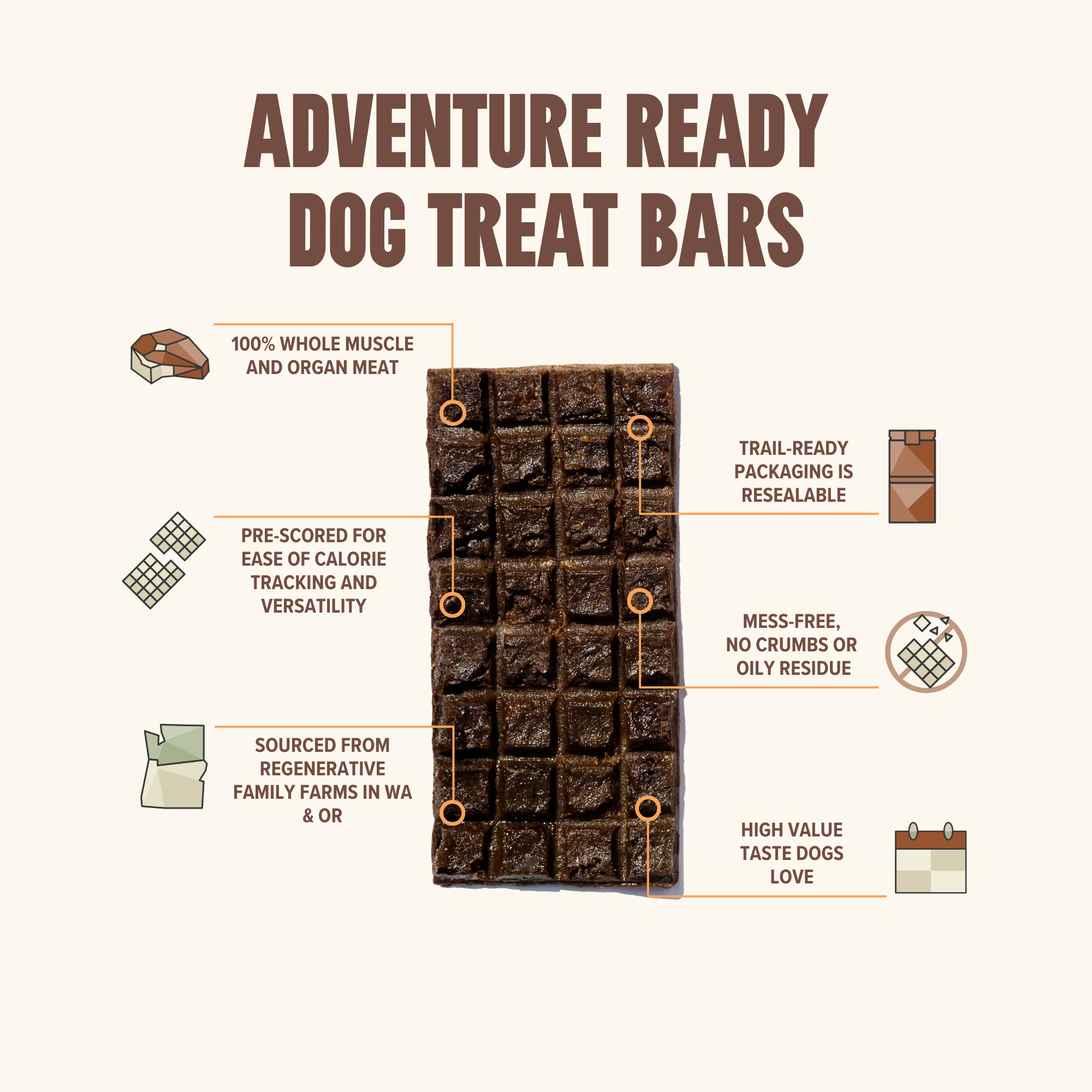 Boar Treat & Snack Bar for Active Dogs - Energy & Recovery