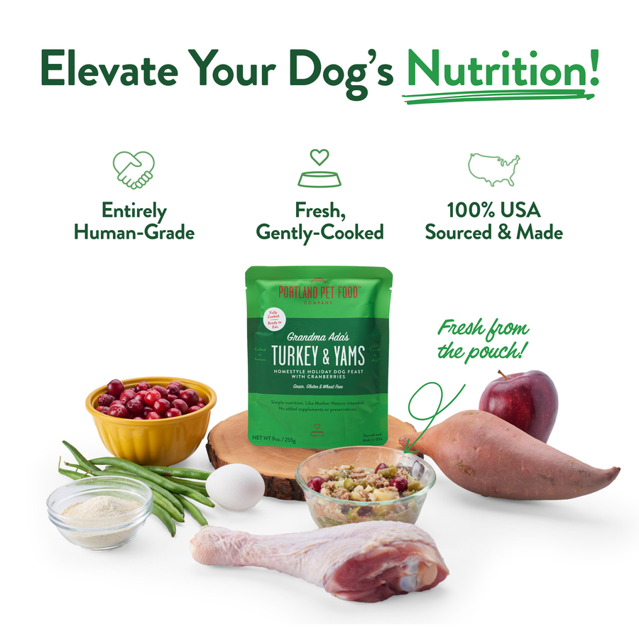 Grandma Ada's Turkey & Yams Human Grade Fresh Pouch