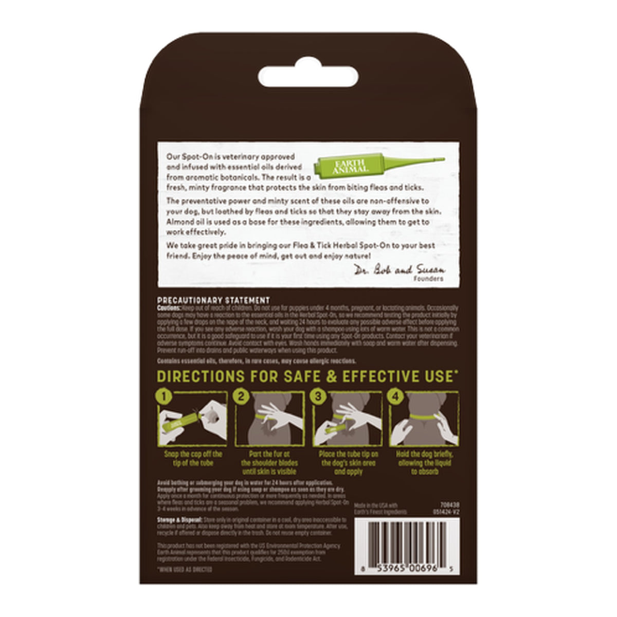 Apothecary Natural Flea & Tick Herbal Spot-On for Dogs & Puppies