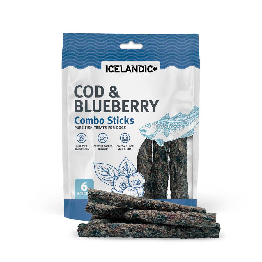 Cod & Blueberry Combo Sticks for Dogs