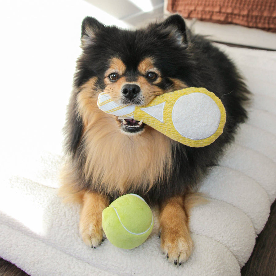 Tennis Pop Enrichment Dog Toy