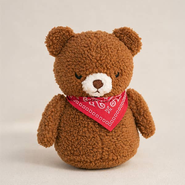 Bandana Bear Plush Dog Toy