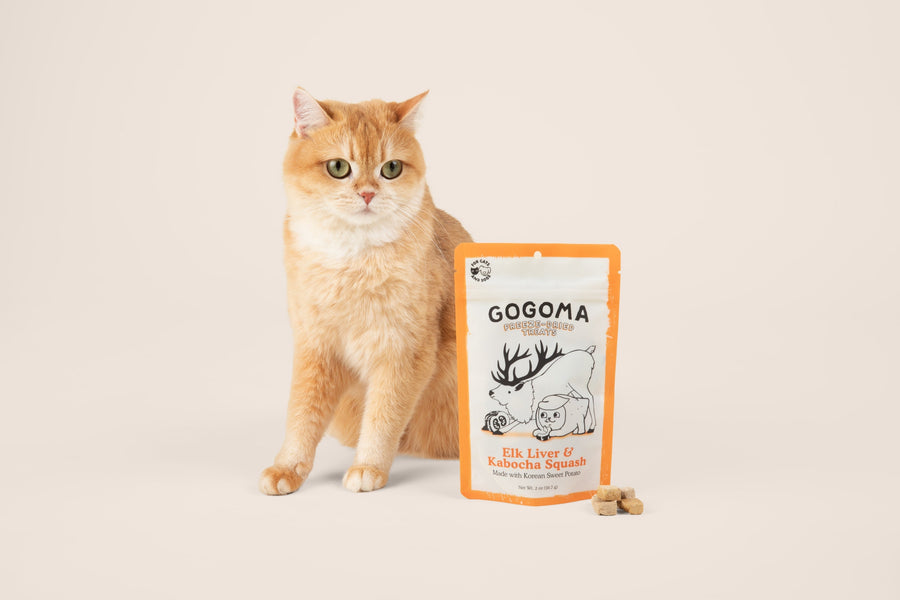 GOGOMA Elk Liver & Kabocha Squash freeze dried treats