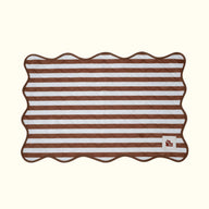 The Ellie Pad – Reusable Washable Dog Pee Pad + Mat - Brown and Beige Stripe