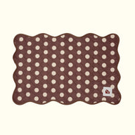 The Ellie Pad – Reusable Washable Dog Pee Pad + Mat - Brown Polka Dot
