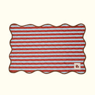 The Ellie Pad – Reusable Washable Dog Pee Pad + Mat - Red & Blue Stripe