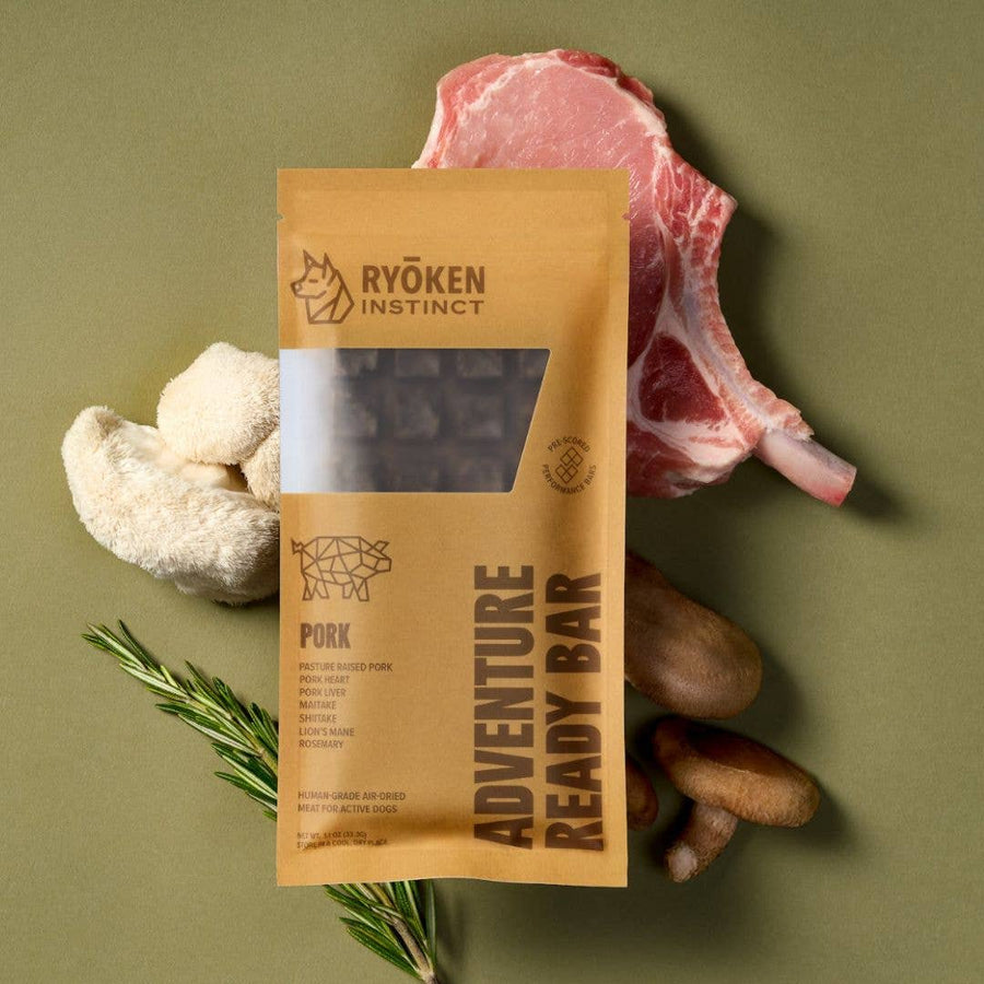 Pork Treat & Snack Bar for Active Dogs - Energy & Recovery