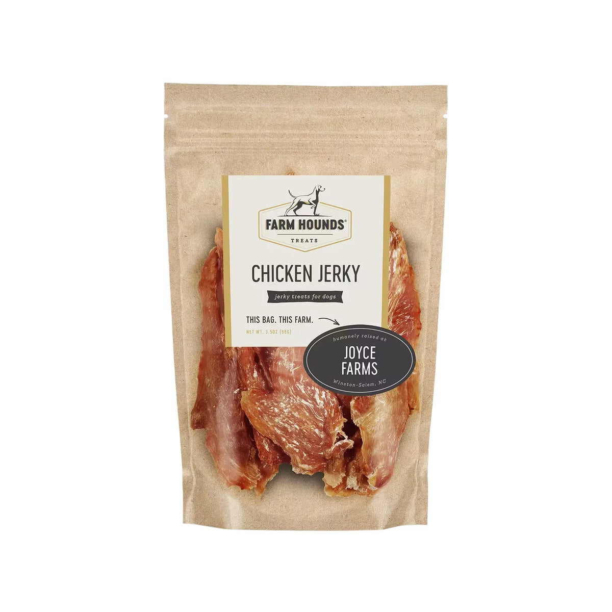 Farm Hounds Chicken Jerky bag front
