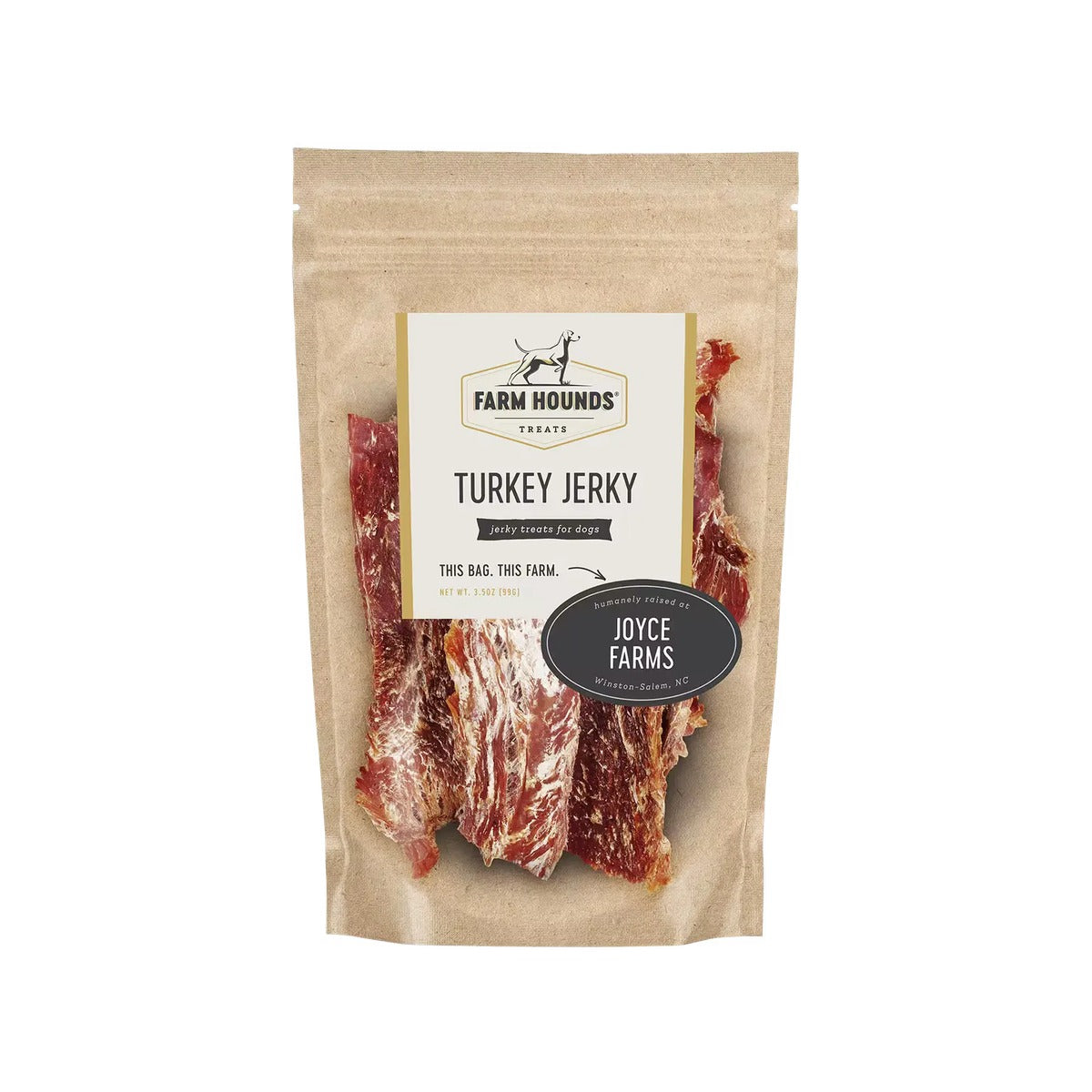 Farm Hounds Turkey Jerky bag front