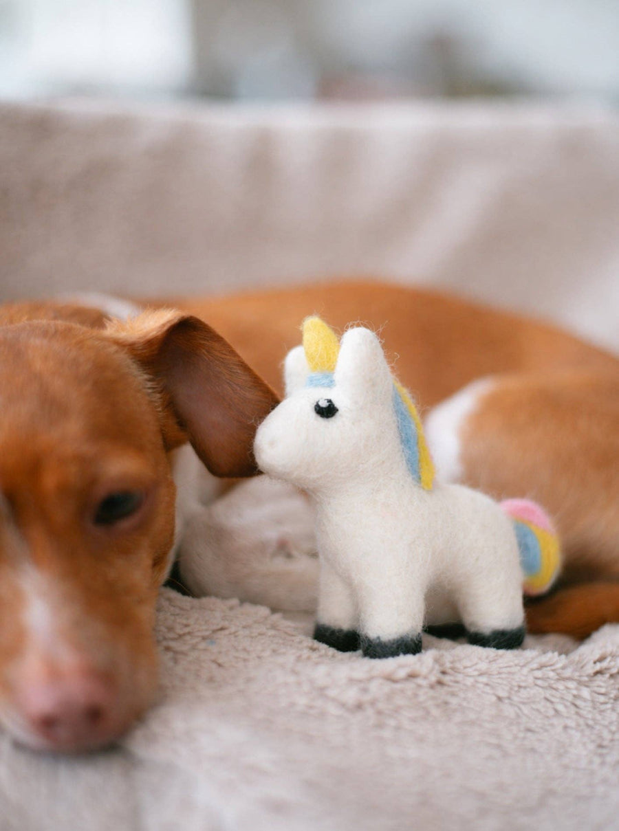 Magical Unicorn Wool Dog & Cat Toy