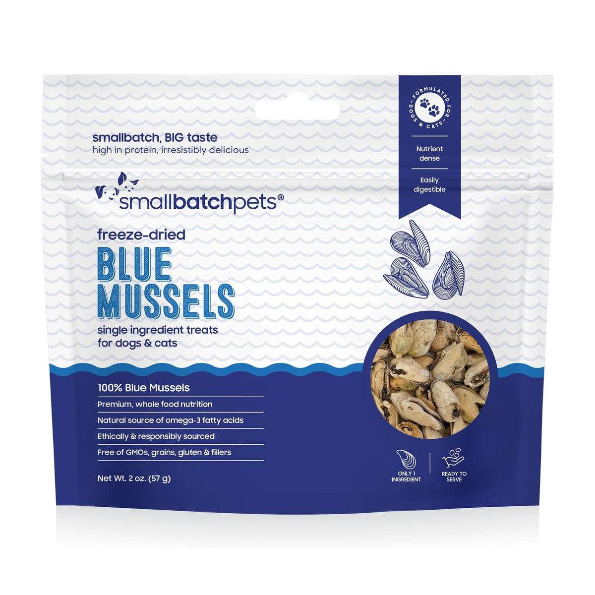 Freeze-Dried Blue Mussel Treats — image 1
