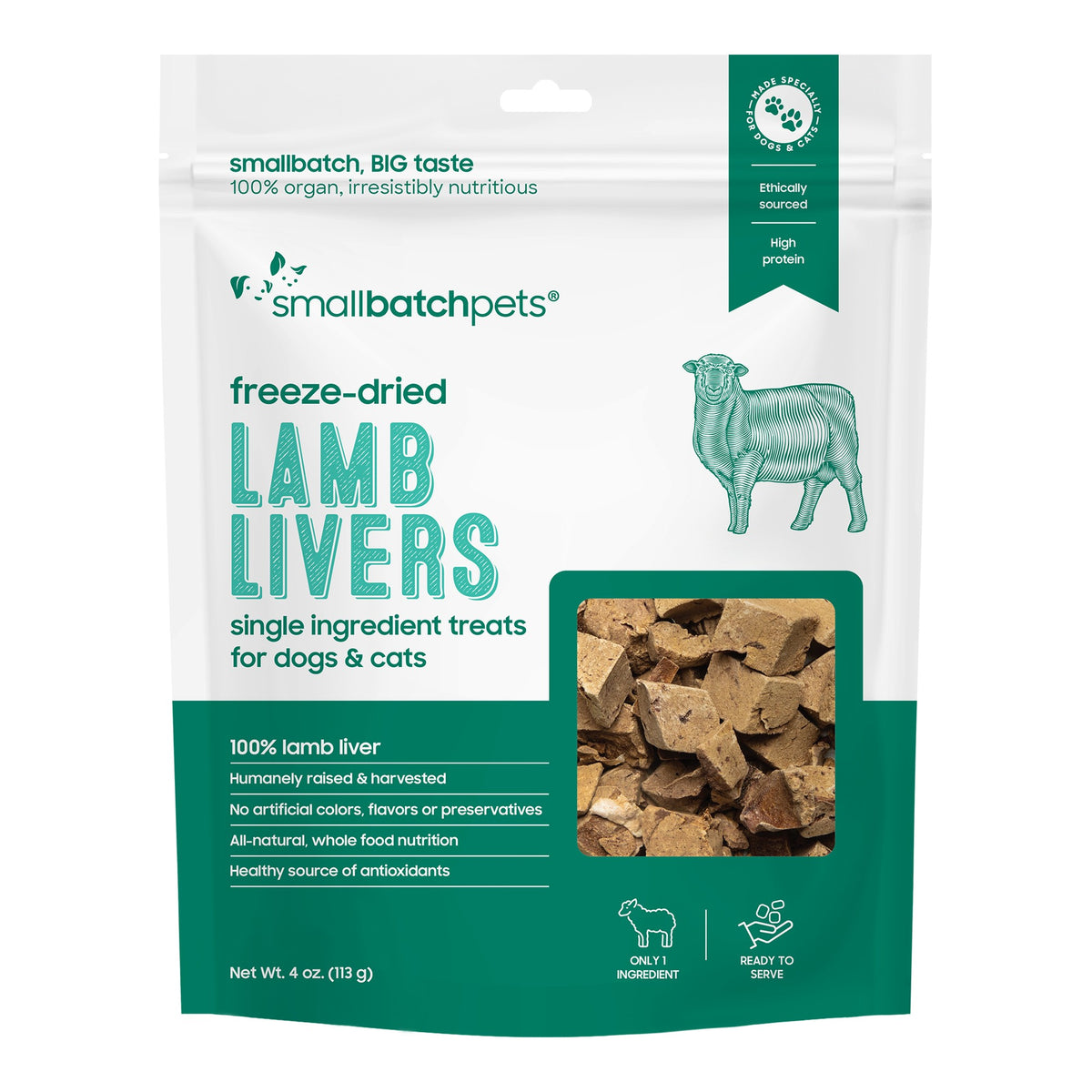 Freeze-Dried Lamb Liver Treats — image 1