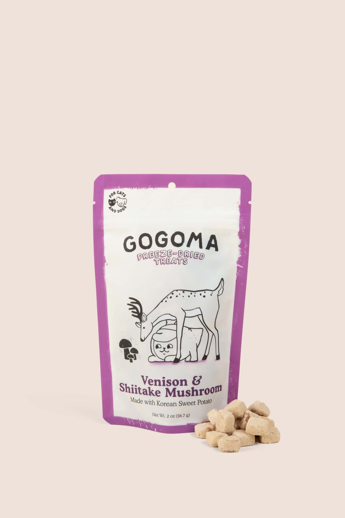 GOGOMA Venison & Shiitake Mushroom freeze dried treats