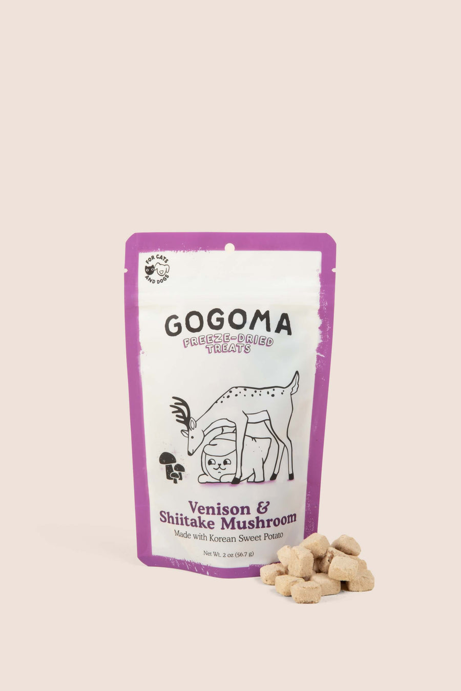 GOGOMA Venison & Shiitake Mushroom freeze dried treats