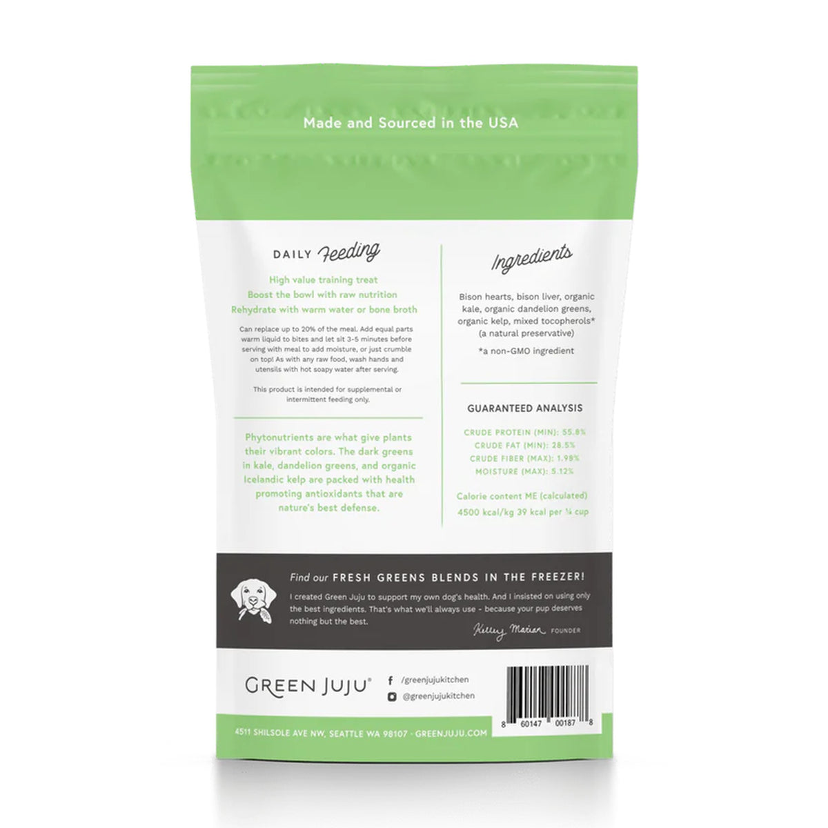 Bison Green Whole Food Bites