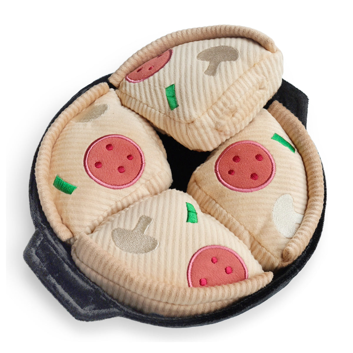 Deep Dish Pizza Dog Toy