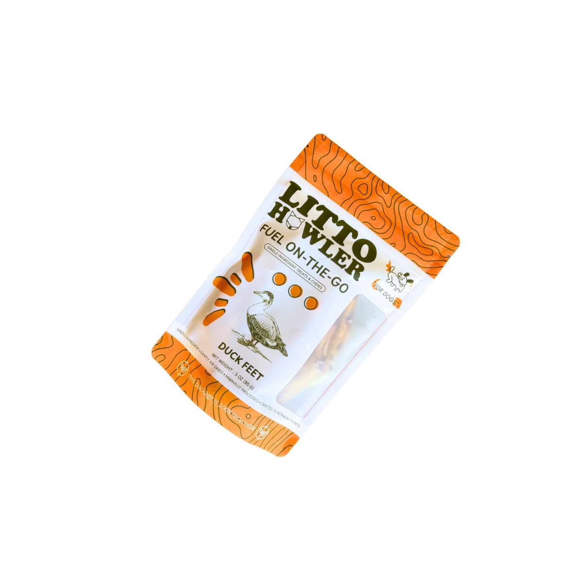 Dehydrated Duck Feet bag (new packaging)
