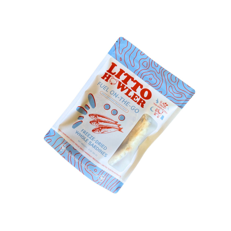 Freeze-Dried Whole Sardines bag (new packaging)