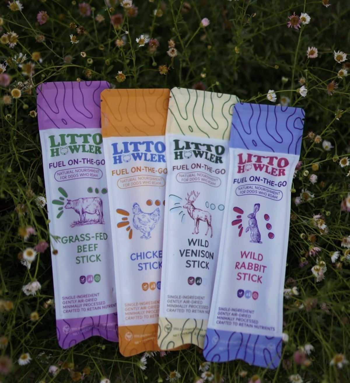 Litto Howler Fuel On-The-Go sticks in the grass