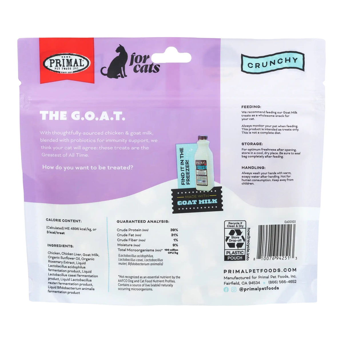 The G.O.A.T. Chicken Cat Treats