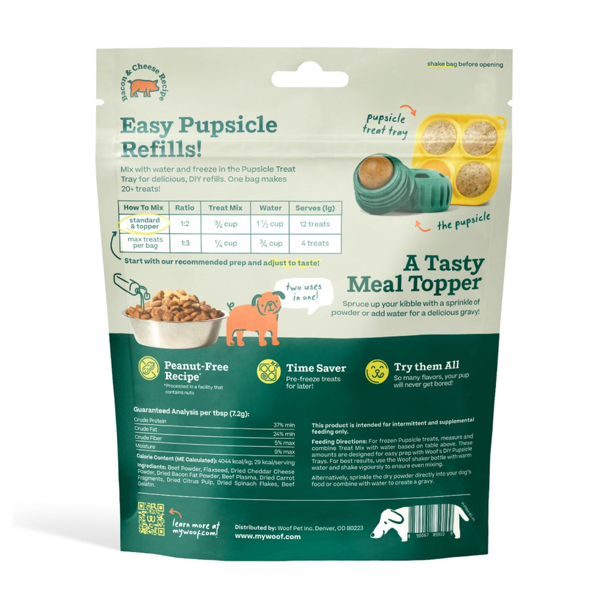 Pupsicle Treat Mix - Bacon & Cheese