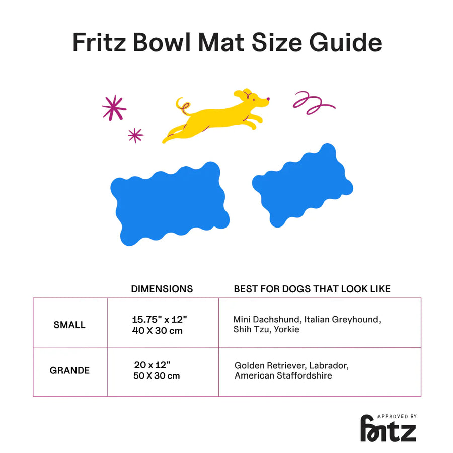 The Fritz Dog Bowl Mat