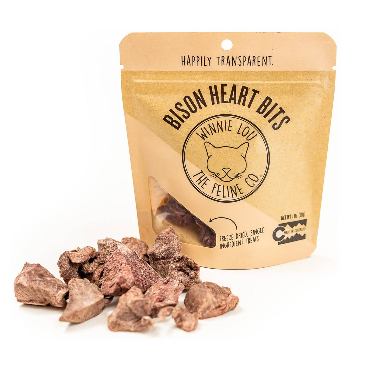 Bison Heart Bits Cat Treats