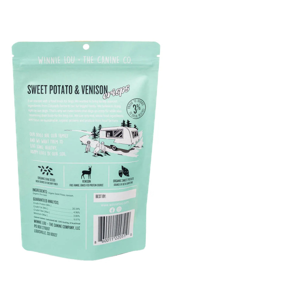Sweet Potato & Venison Crisps