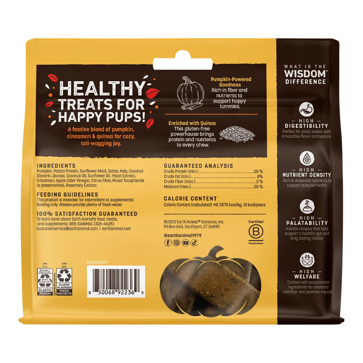 Wisdom™ Air-Dried Seasonal Collection Pumpkin Spice Jerky Treats