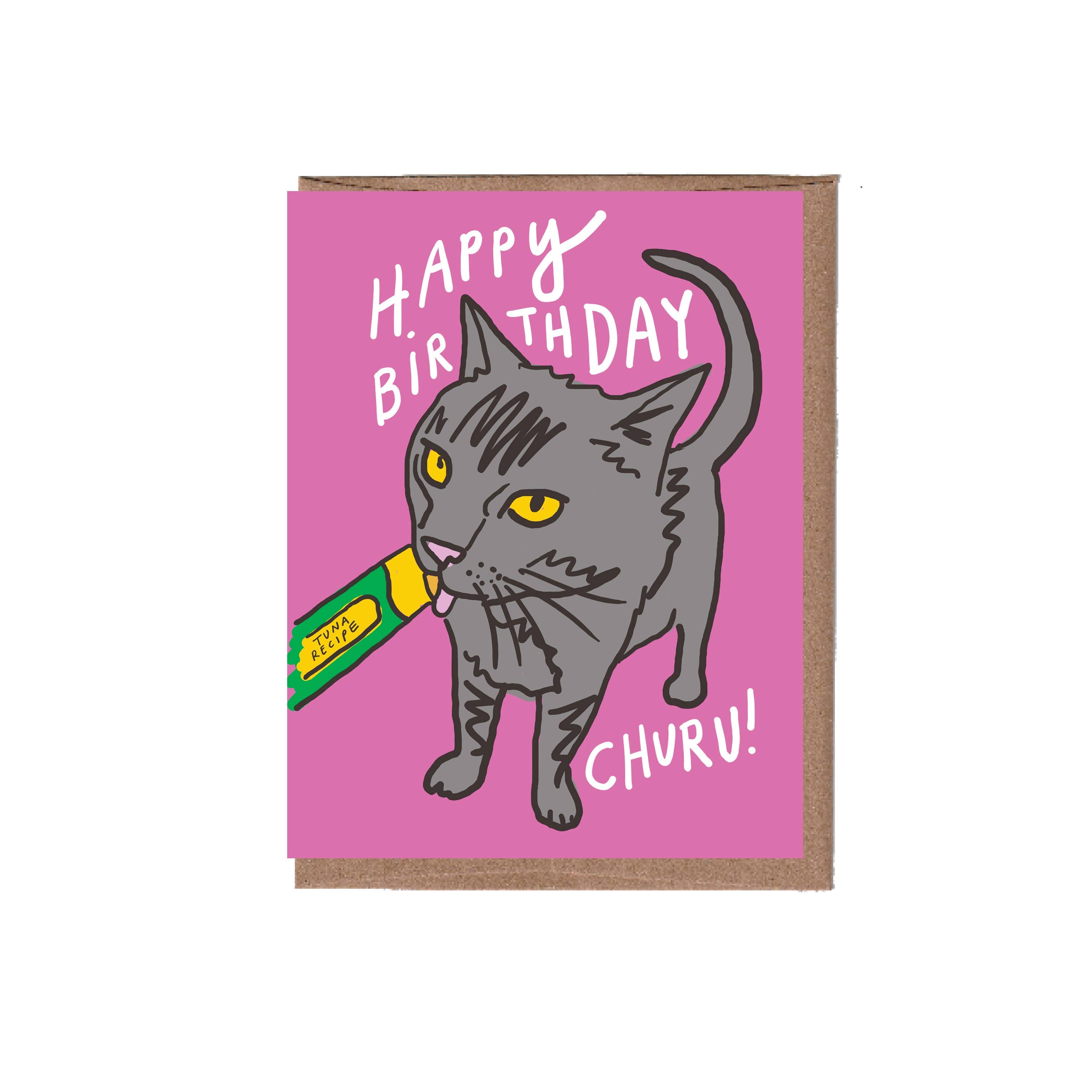 Churu Birthday Greeting Card