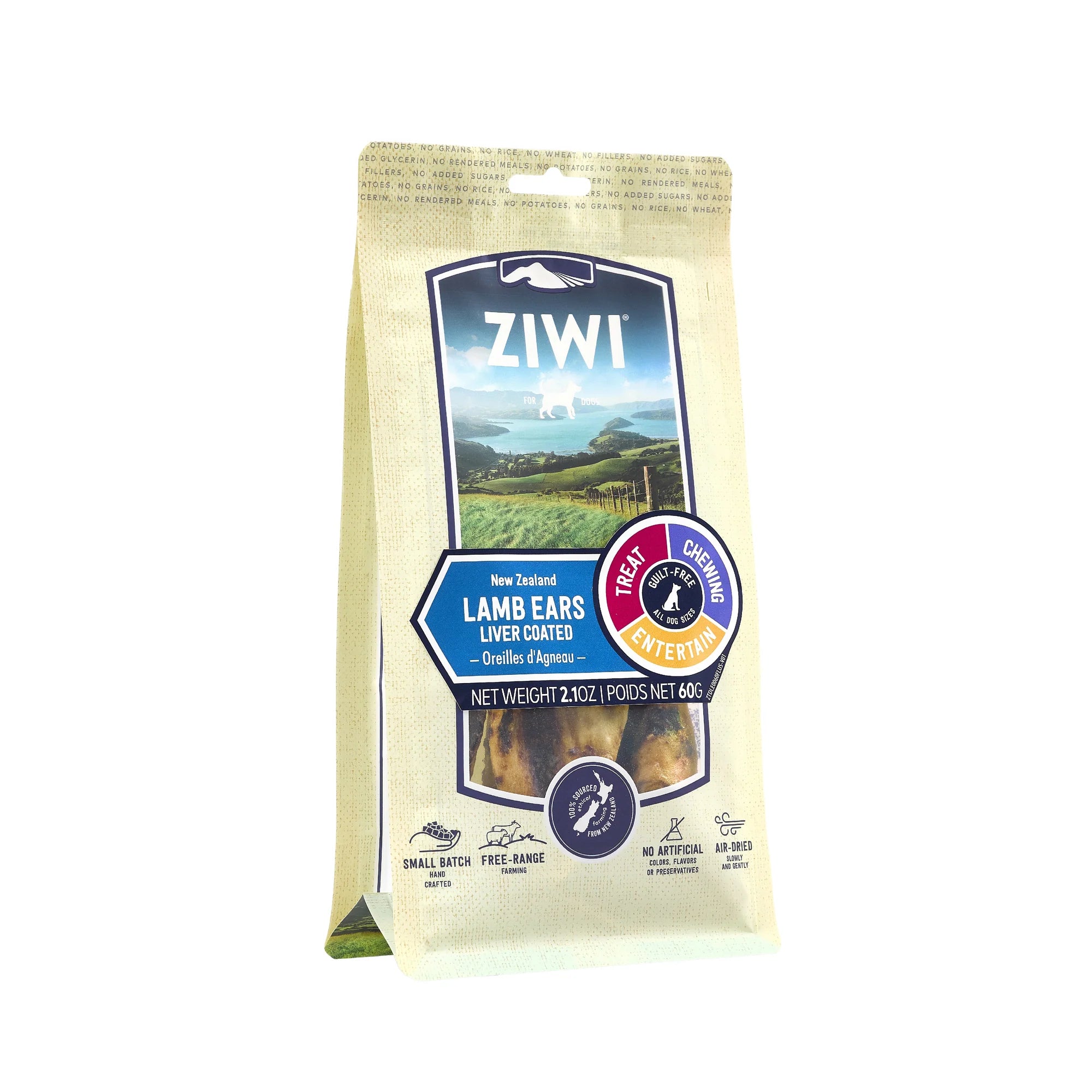 Lamb Ears Liver Coated Dog Treats