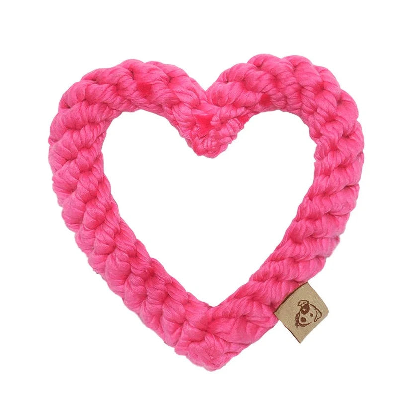 Heart Rope Dog Toy